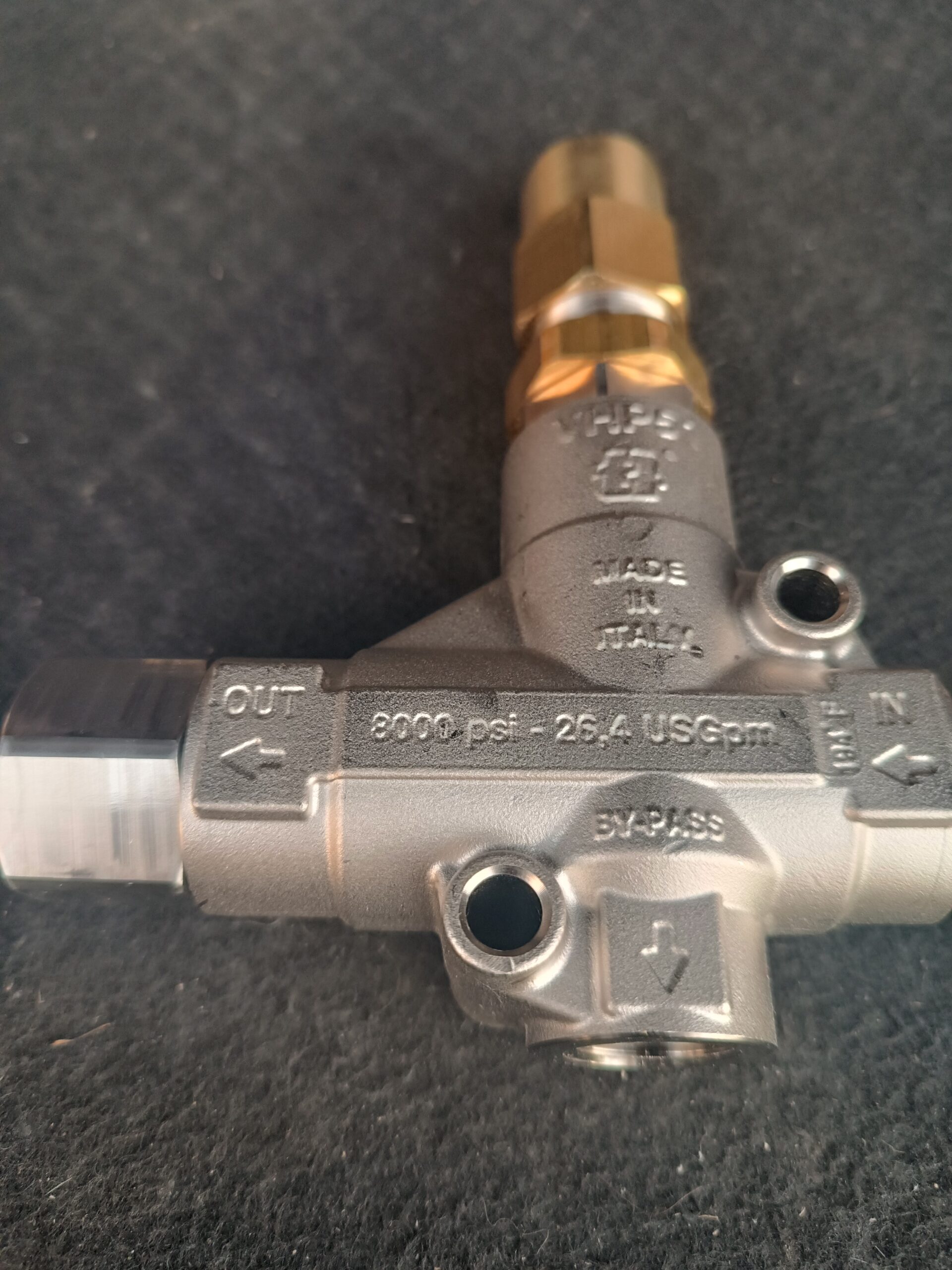 Регулировочный клапан VHP51 вход 1/2"г, выход 1/2"г; By-pass 1/2"г 100 л/мин 550 бар — изображение 2