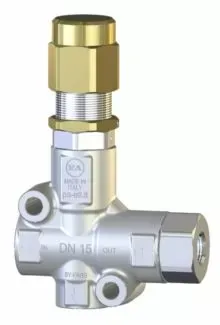Регулировочный клапан VB 83, вход 1/2 г. выход 1/2 г. 90 °C 60 л/мин 880 бар нерж.
